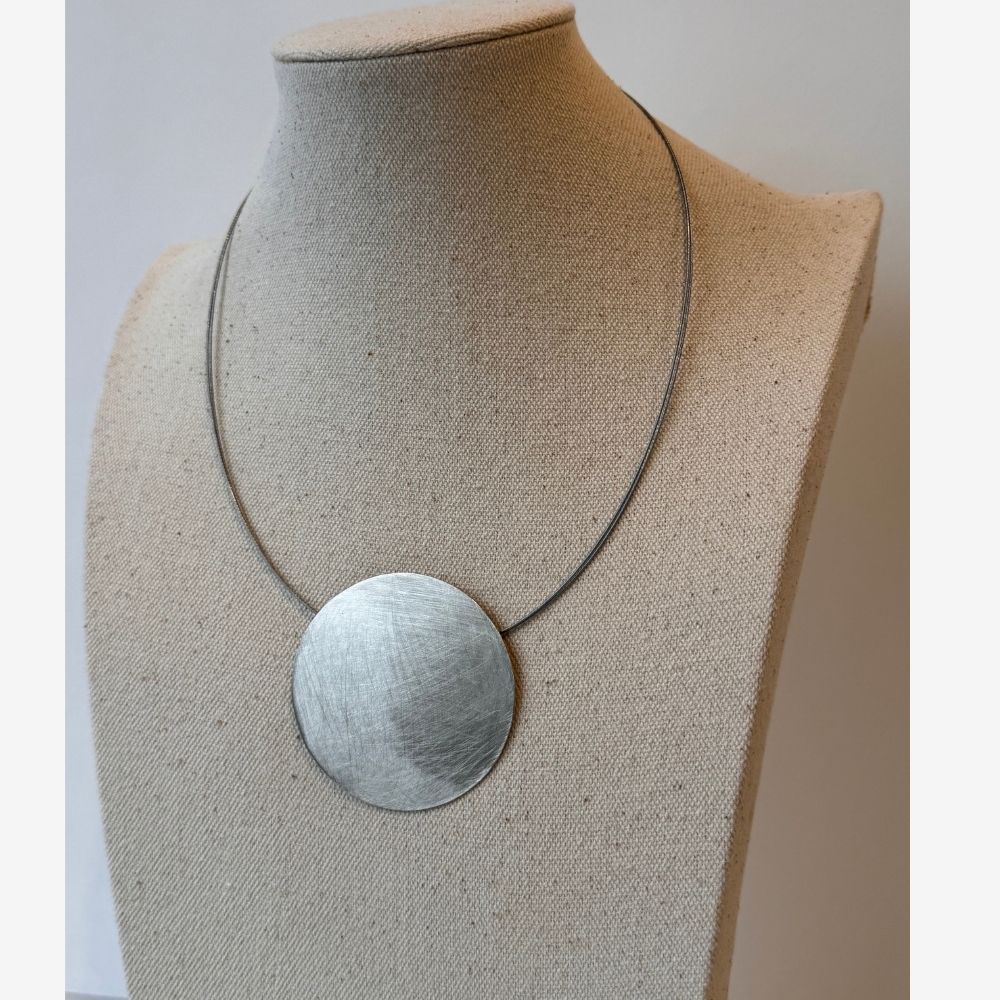 Geometric Circle Necklace