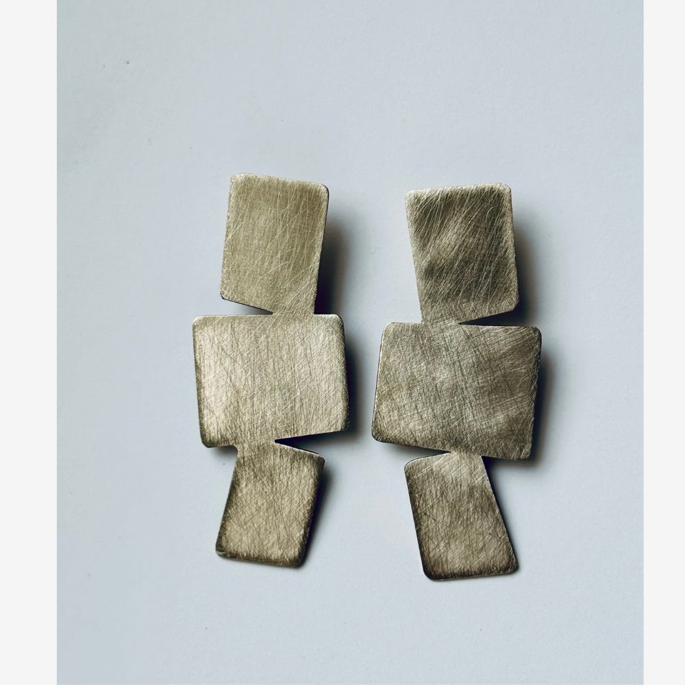 Three Squares Earring