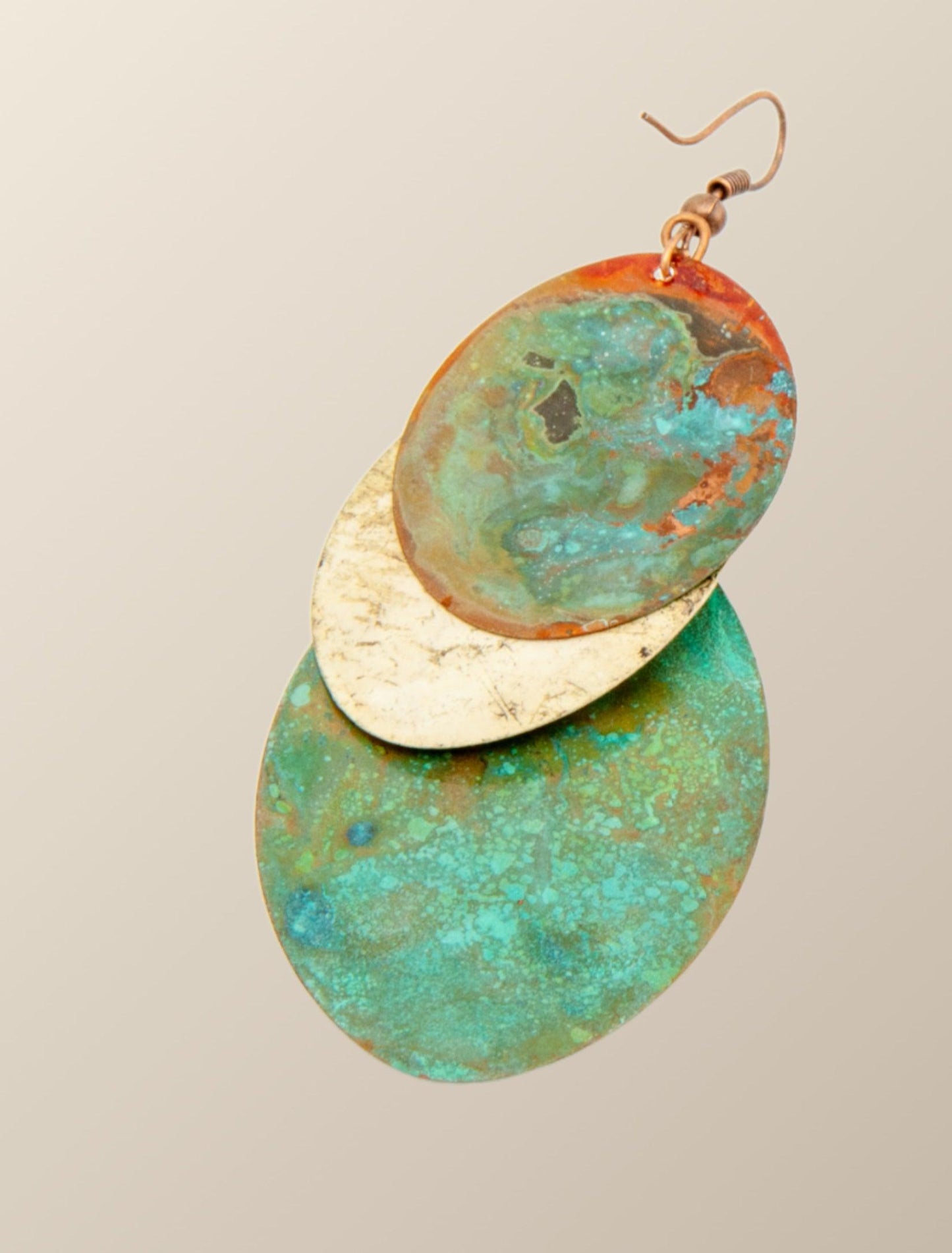 Artistic Oval Earrings