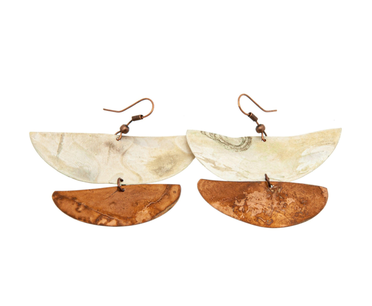 Copper Sail Earrings - Large