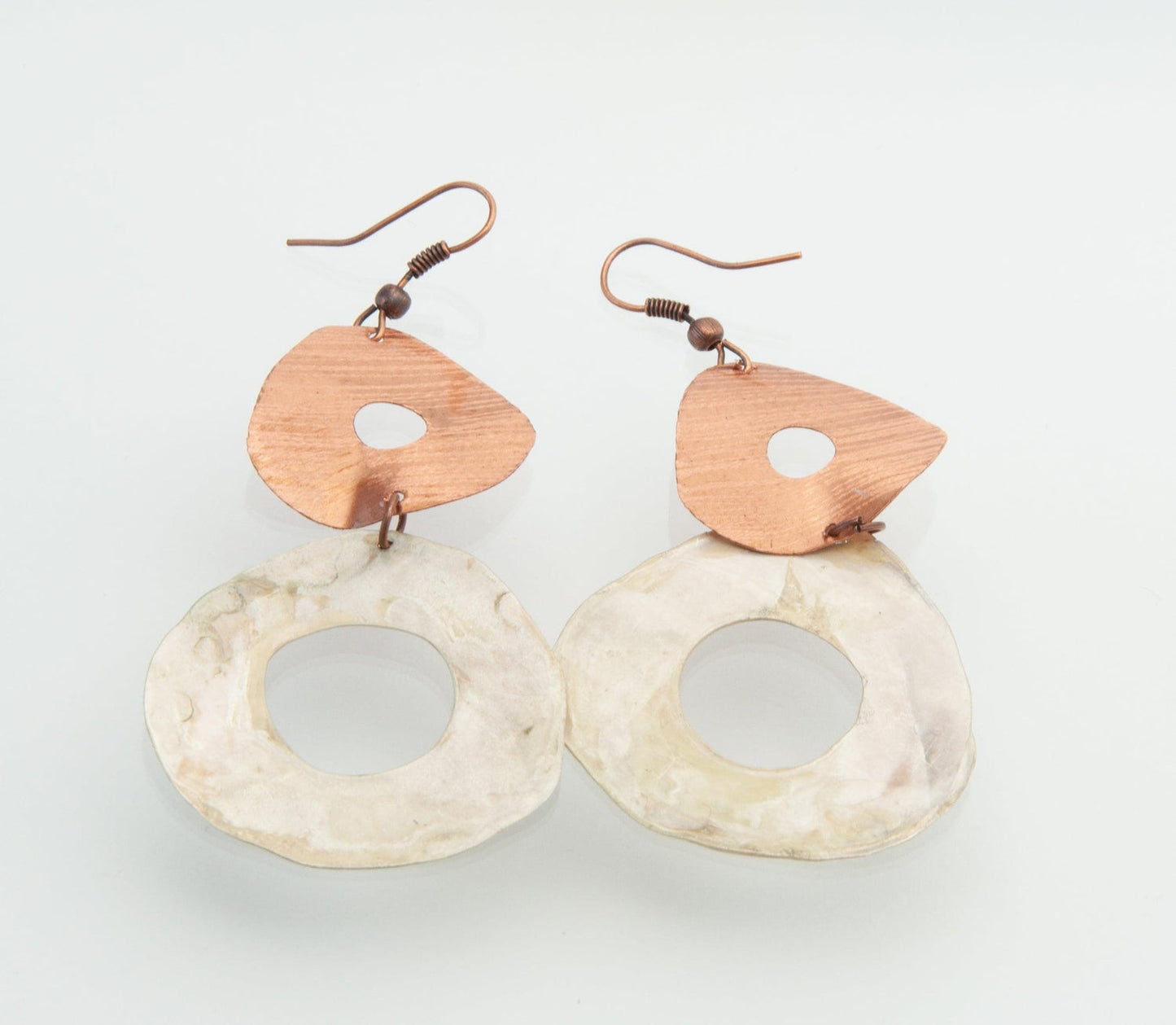 Dual Circle Pendant Hoop