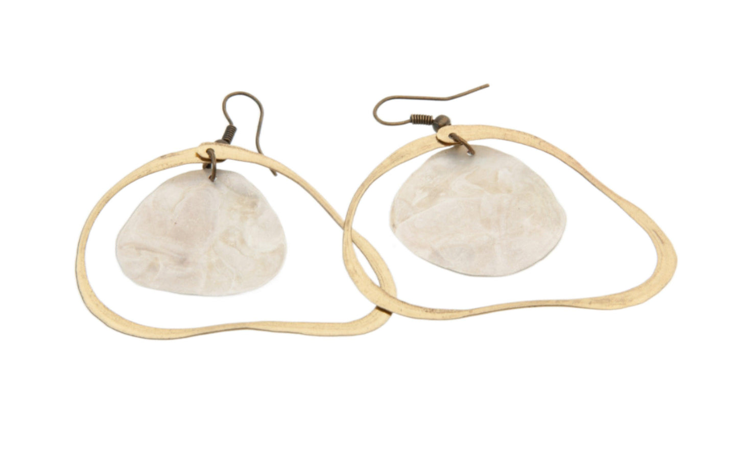 Floating Metal Duet Earrings