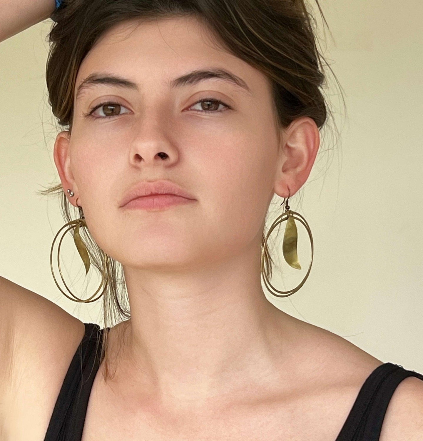 Floating Leaf Earring